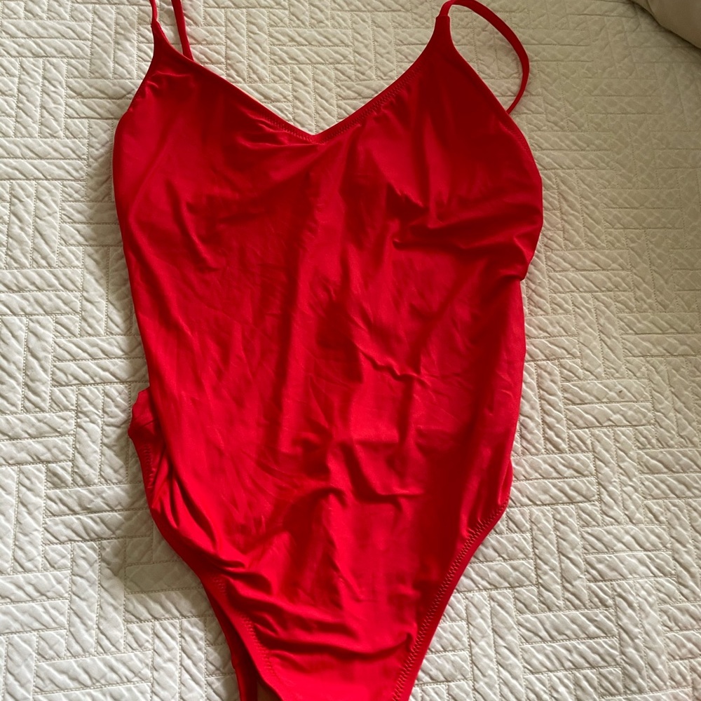 J. crew women’s red one piece swimsuit